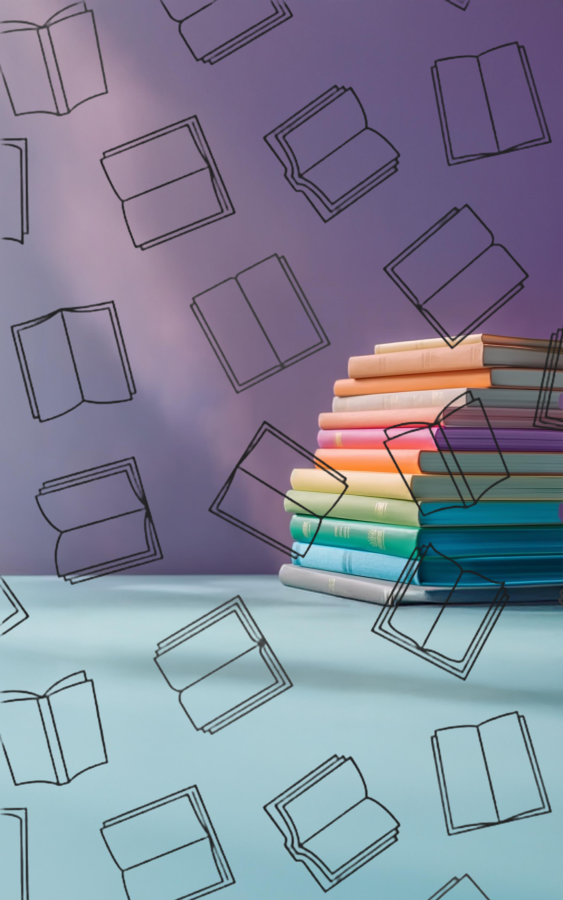 Pastel Kitap Yığını